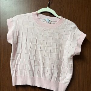 Double Zero Blush Pink Knit Top